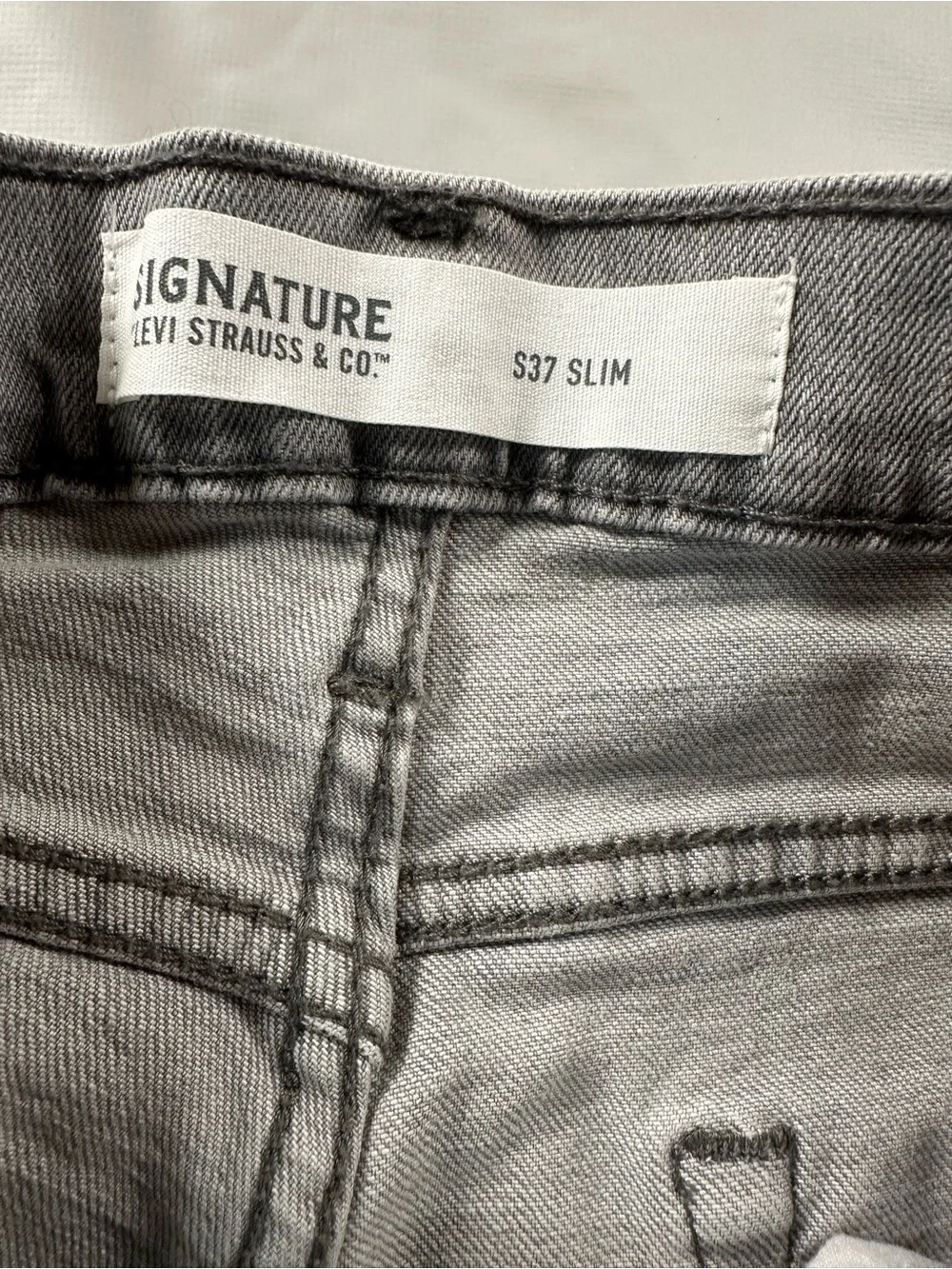 Signature by Levi Strauss Men's Gray Bootcut Jeans 33x32